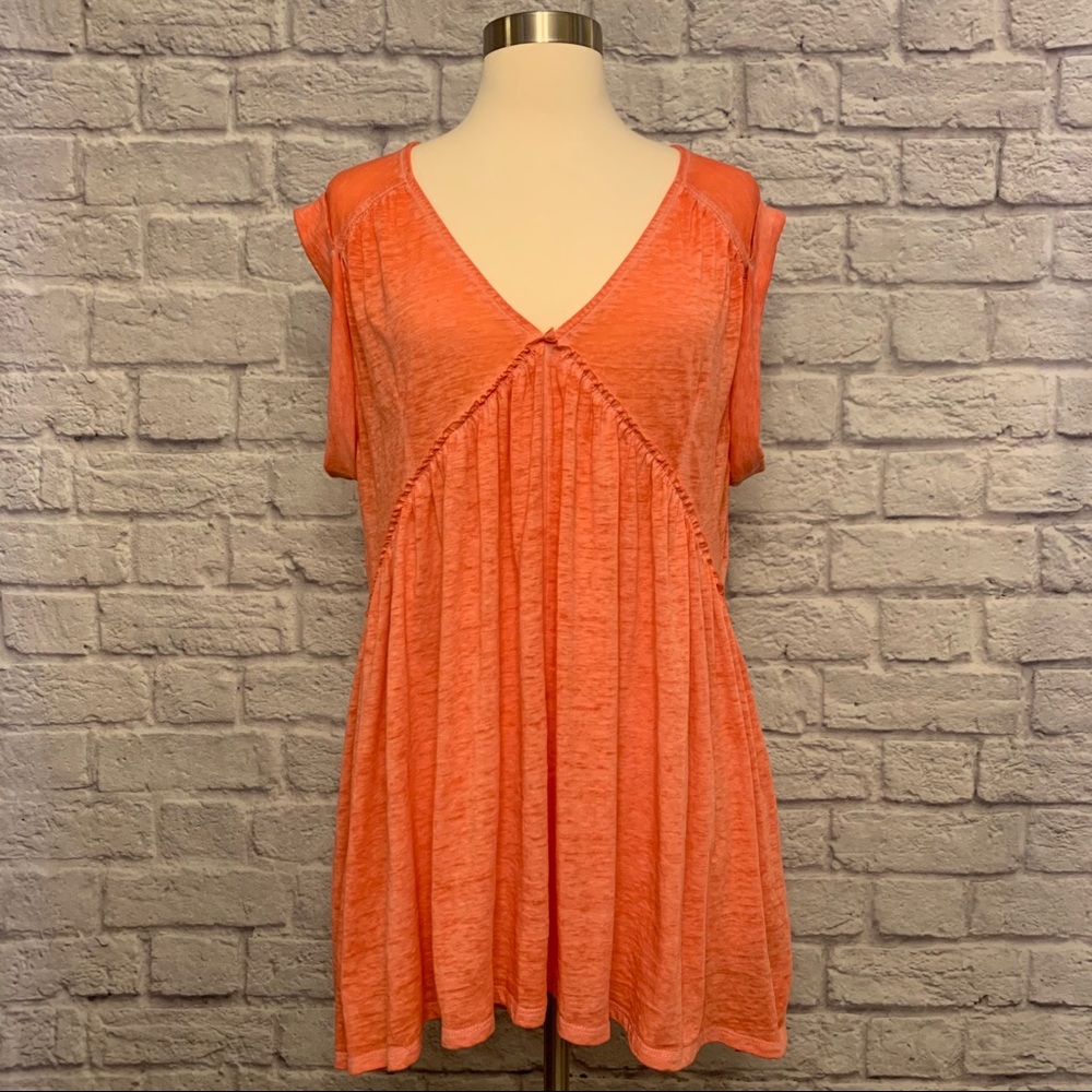 ❗️3/$20❗️Signature Studio Babydoll Burnout Top EUC